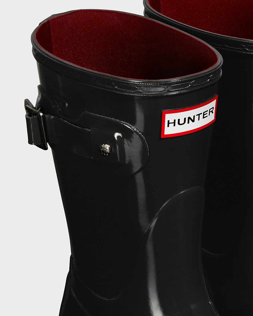 Botas De Cortas Original Gloss Hunter Mujer - Negros - 320581AHQ